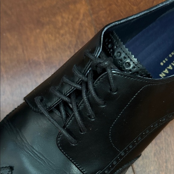 Cole Haan Black Leather Lace-Up Oxfords, Size 12 - Picture 9 of 16